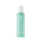 A mint green cylindrical bottle with a white cap labeled "IREN Shizen," featuring the text "KEEP THE PEACE Hydra-Soothe Essence Lotion," enriched with Centella Asiatica to boost skin moisture.